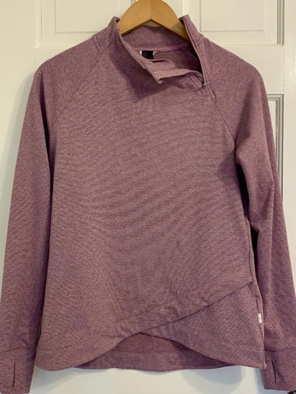 Mondetta Size S NWT Athletic Heather Light Purple Long Sleeve Pullover Jacket